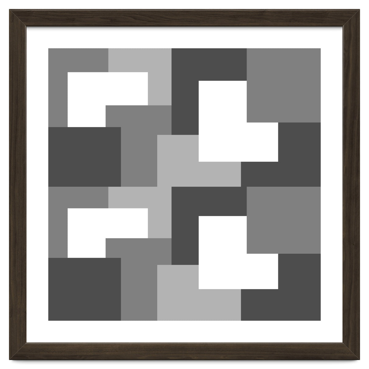 Grey Abstract Square Tiles