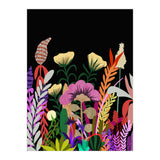 Dark Garden, Eclectic Bold Floral Botanical Nature, Colorful Mystery Bohemian Flowers Plants (Print Only) thumbnail
