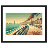 Vintage Coastal Promenade Poster thumbnail