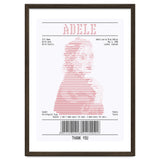 Receipt Art Adele Red thumbnail
