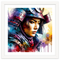 Samurai Asian Warrior Woman Portrait