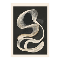 Monochrome Flow Abstract Line Movement (Print Only)
