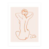 Femina, Abstract Minimal Woman Line Art Sketch, Drawing Feminine Empower Express (Print Only) thumbnail