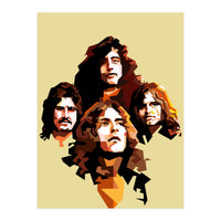 Retro Led Zeppelin Rock Blues Music (Print Only)