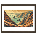 Vintage Cliffside Serenity Poster thumbnail