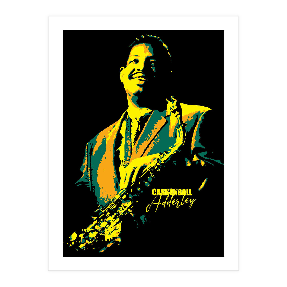 Cannonball Adderley American Jazz Saxophonist (Print Only)