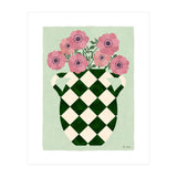 Checkered vase with anemones (Print Only) thumbnail