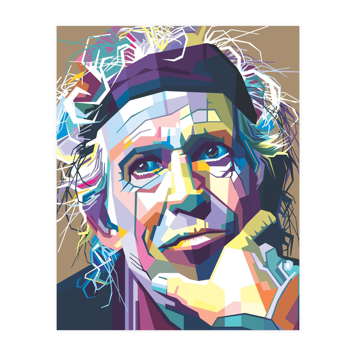 K Richards Pop Art WPAP (Print Only)
