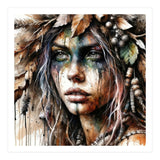 Autumn Leaf Druid Woman Portrait (Print Only) thumbnail