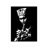 Don Cherry Trumpeter Jazz Music Legend in Grayscale (Print Only) thumbnail