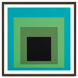 JOSEF ALBERS - HOMAGE TO THE SQUARE GREEN BLACK thumbnail