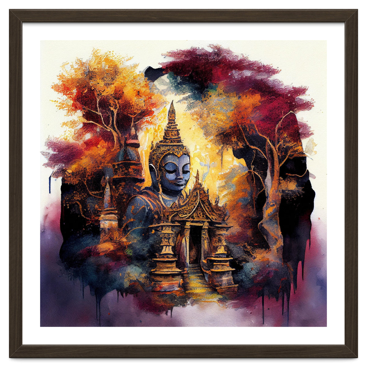 Autumn Forest Buddha Temple