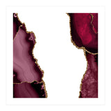 Burgundy & Gold Agate Texture 21  (Print Only) thumbnail