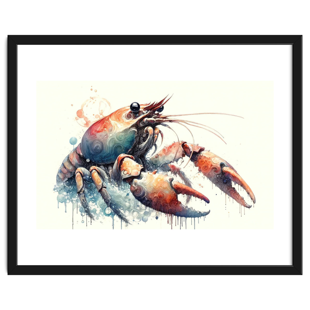 Colorful Lobster Watercolor