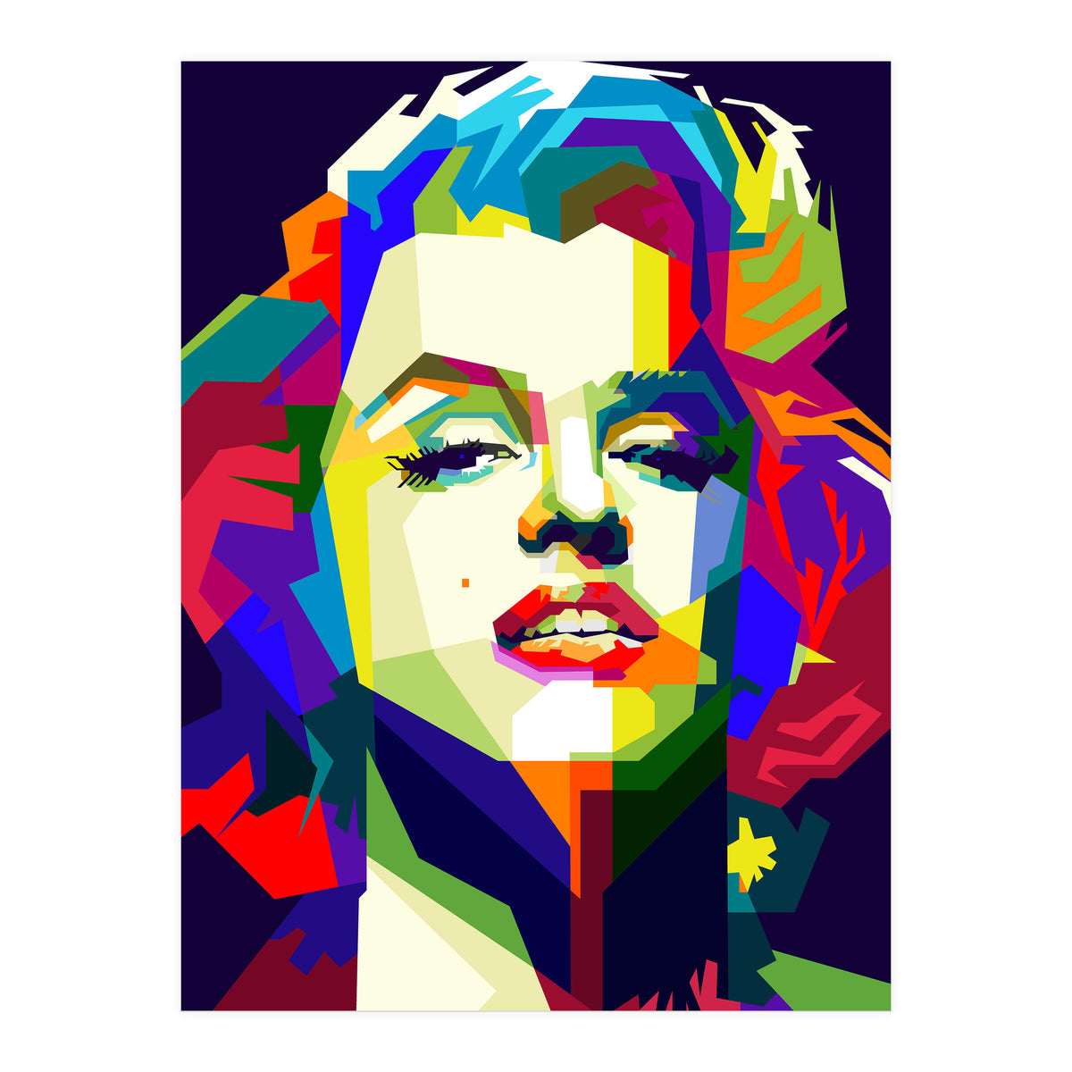 Marilyn Monroe Hollywood Icon Pop Art WPAP (Print Only)