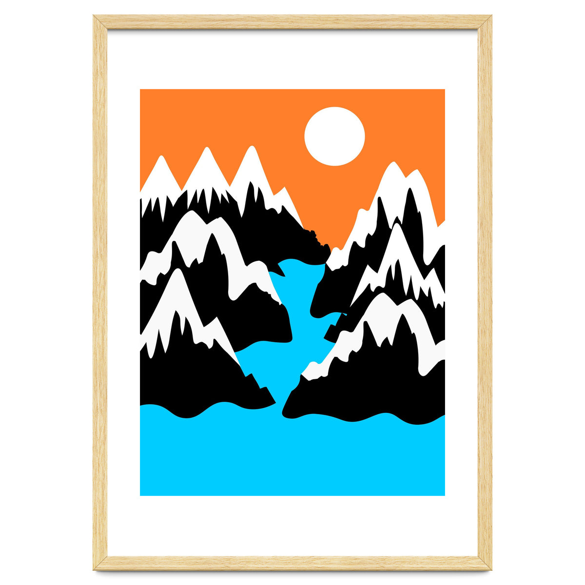 Mountainous River Mouth