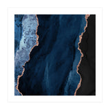 Navy & Rose Gold Agate Texture 01 (Print Only) thumbnail