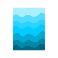 Blue gradient design  (Print Only)