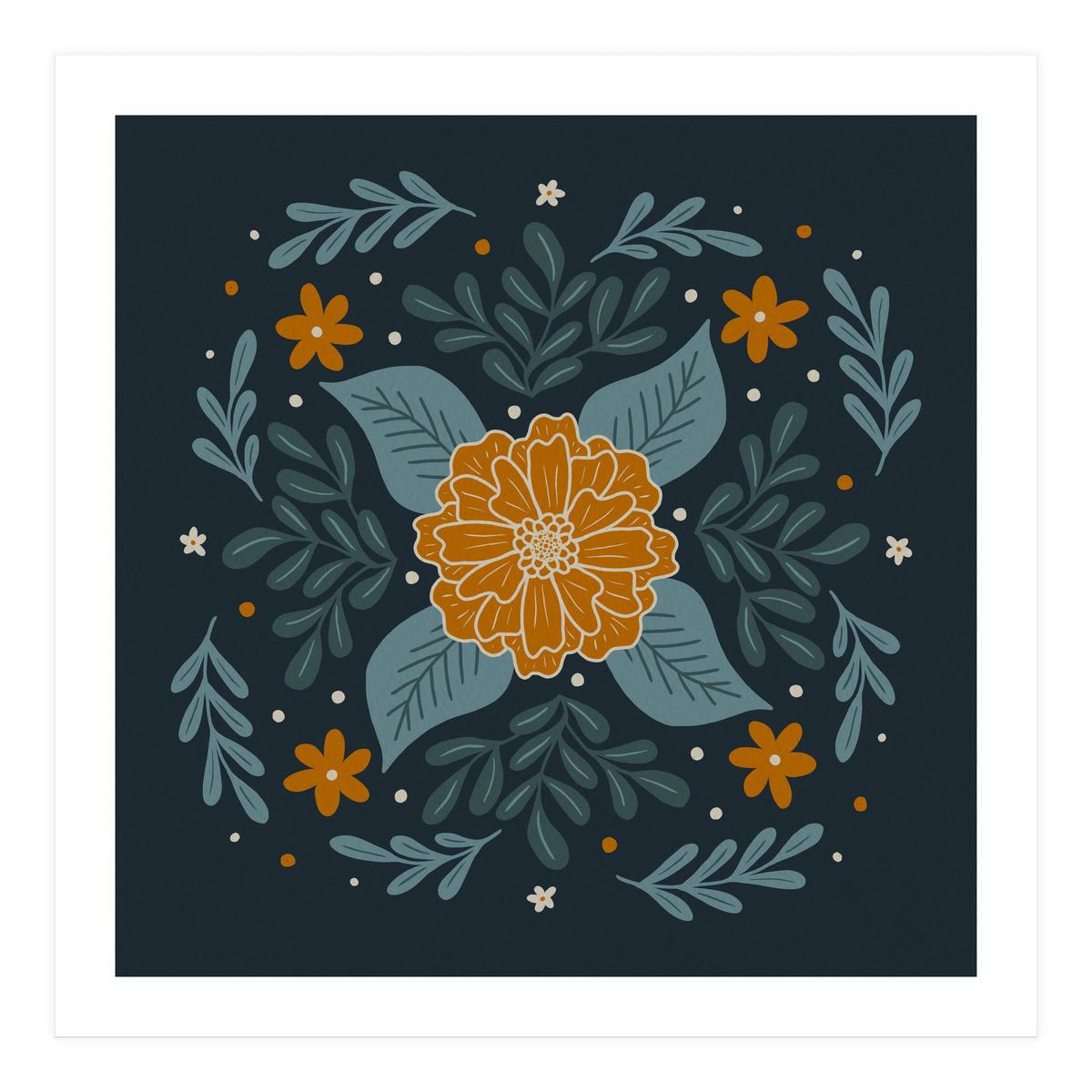 Circular Flowers 3 (Print Only)