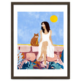 Butterscotch, Cats Pets Cat Mom Watercolor Painting, Pet Parent Animals Quirky Bohemian thumbnail