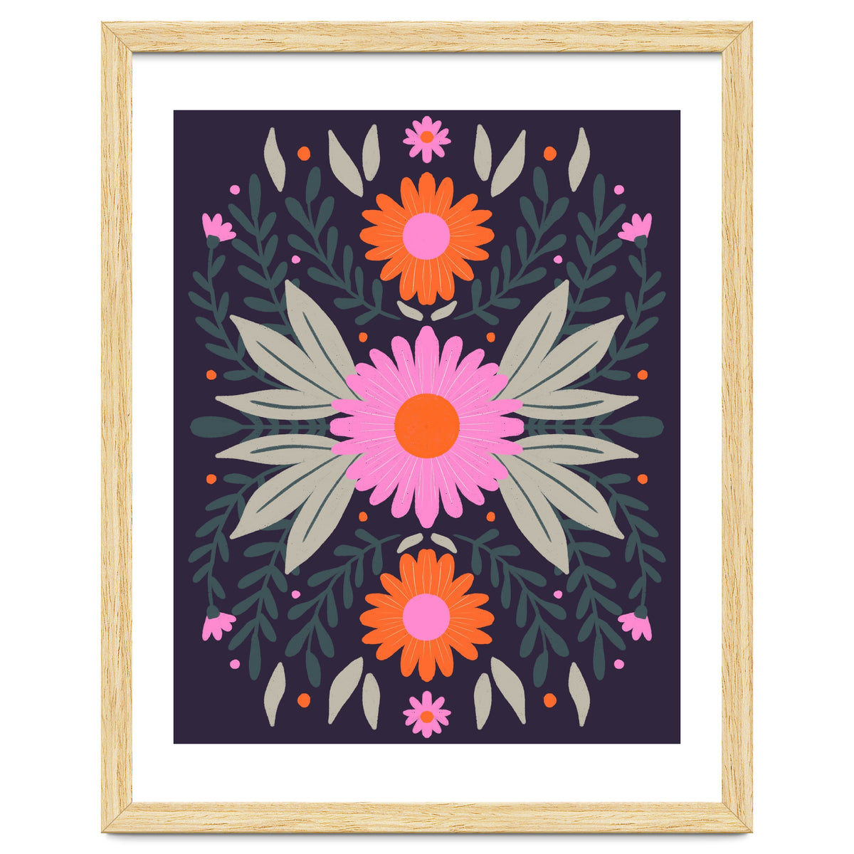 Pink And Orange Flowers