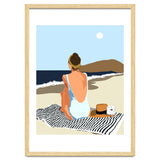 No Posting, No Liking, Just Living, Solitude Solo Woman Travel, Boss Lady Beach Ocean Sea, Summer Tan Bohemian thumbnail