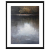 Atmospheric Golden Autumn Forest Reflection Oil Painting thumbnail