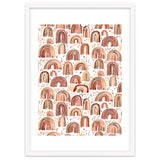 Cute Watercolor Rainbows Terracota thumbnail