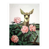 Japan, Doe in Blossom Bush (Print Only) thumbnail
