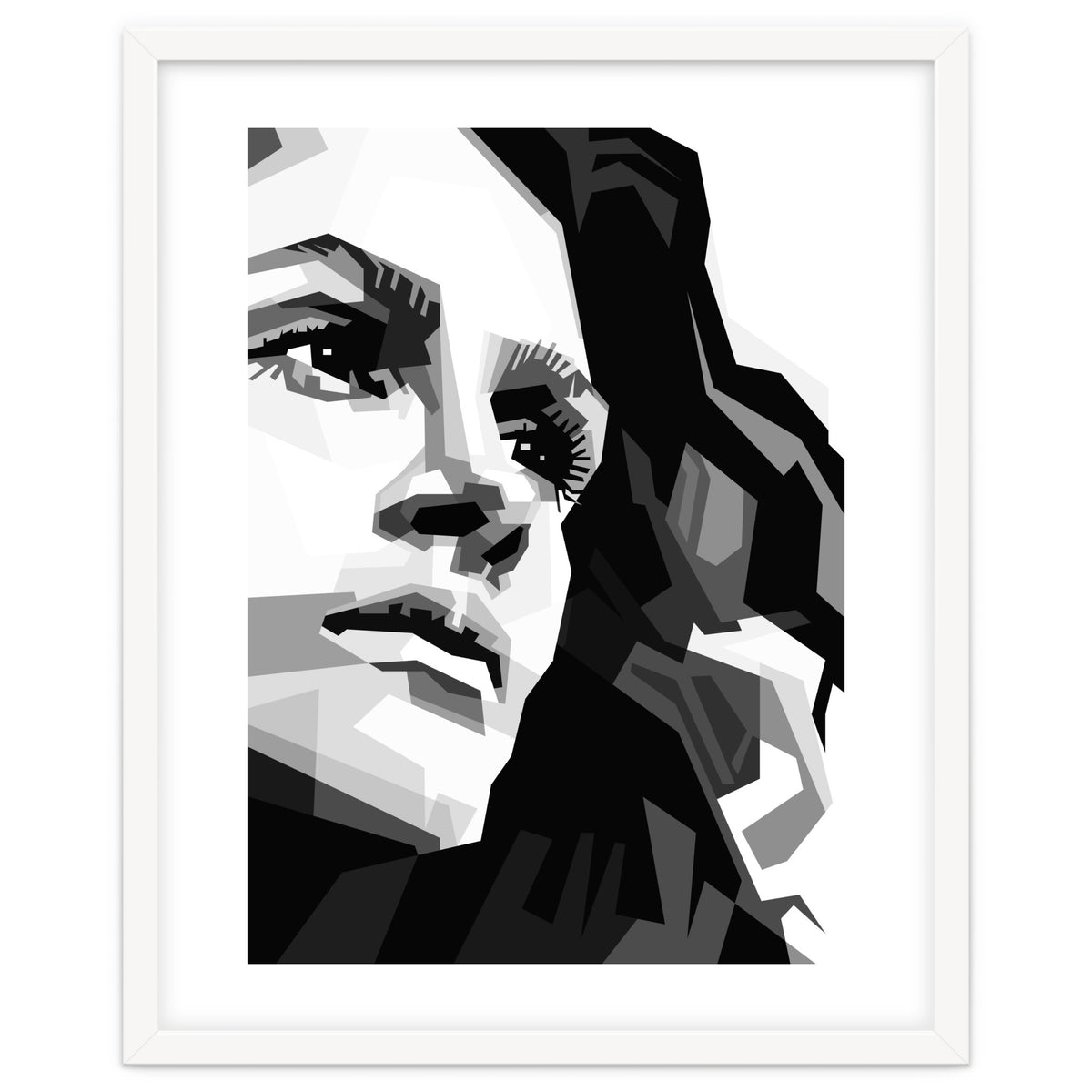 Julia Roberts Monochrome Illustration