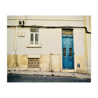 Lisbon Blue door on the street (Print Only)