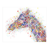 giraffe watercolor lines (Print Only) thumbnail