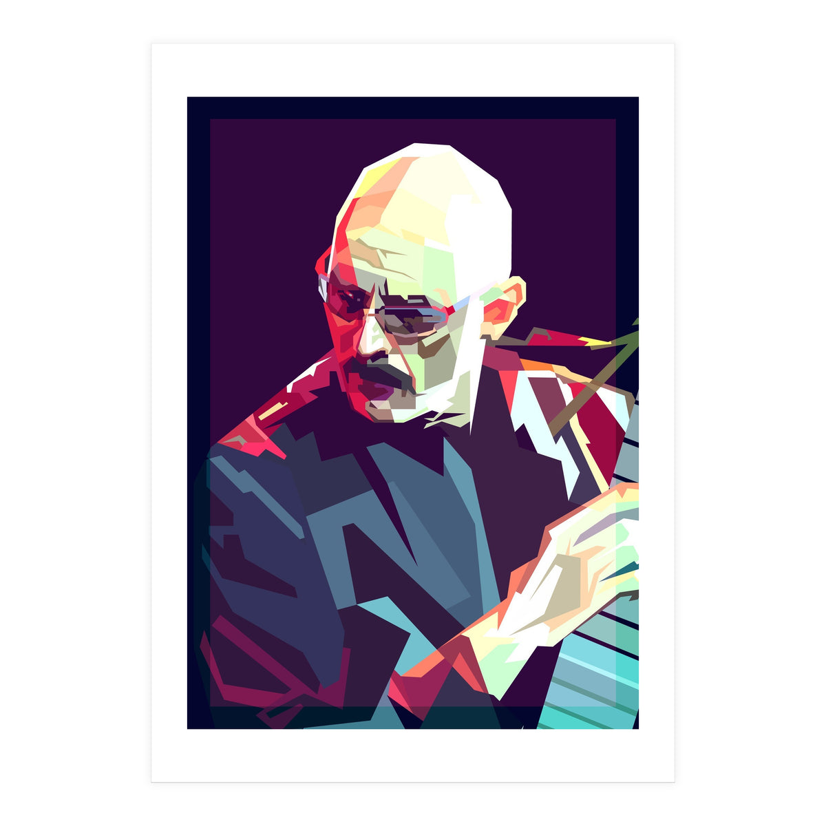 Tony Levin Bass Musician Pop Art WPAP (Print Only)