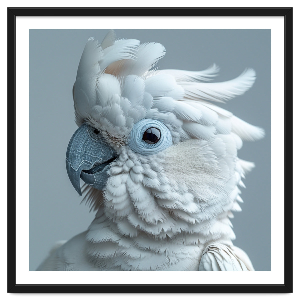 White Cockatoo Bird Portrait Close Up