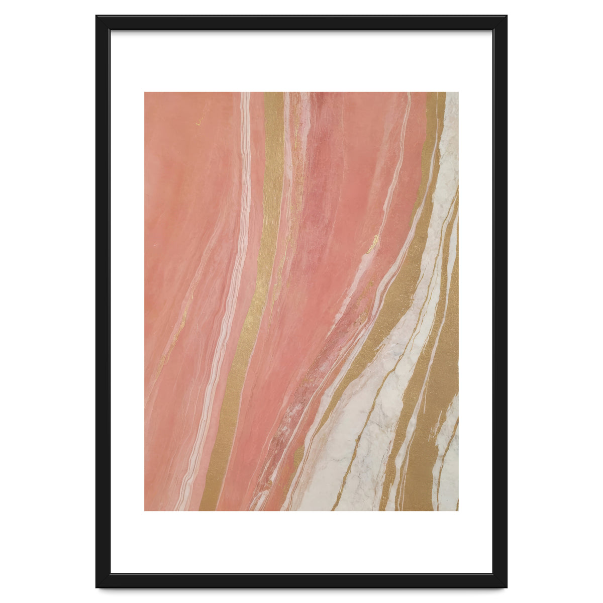 Blush Marble With Gold