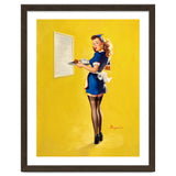 Pinup Sexy Waitress Looking Back thumbnail
