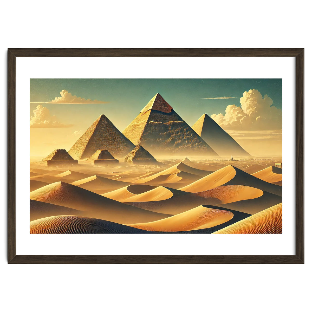 Vintage Egypt, Pyramids Of Giza Poster
