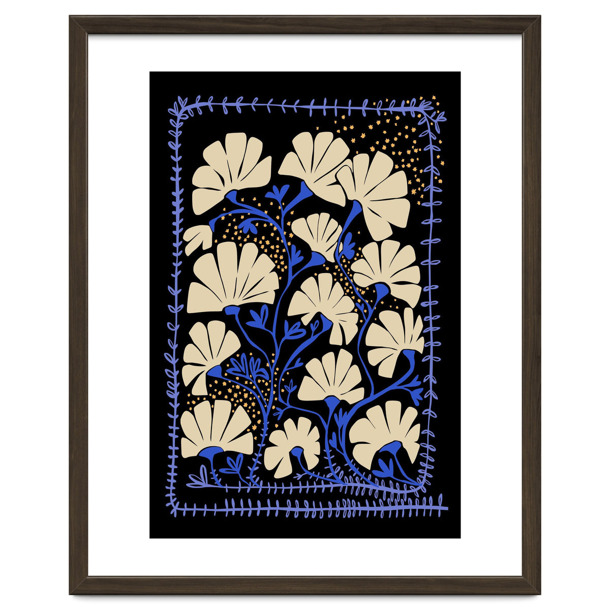 Klimts blooming  black