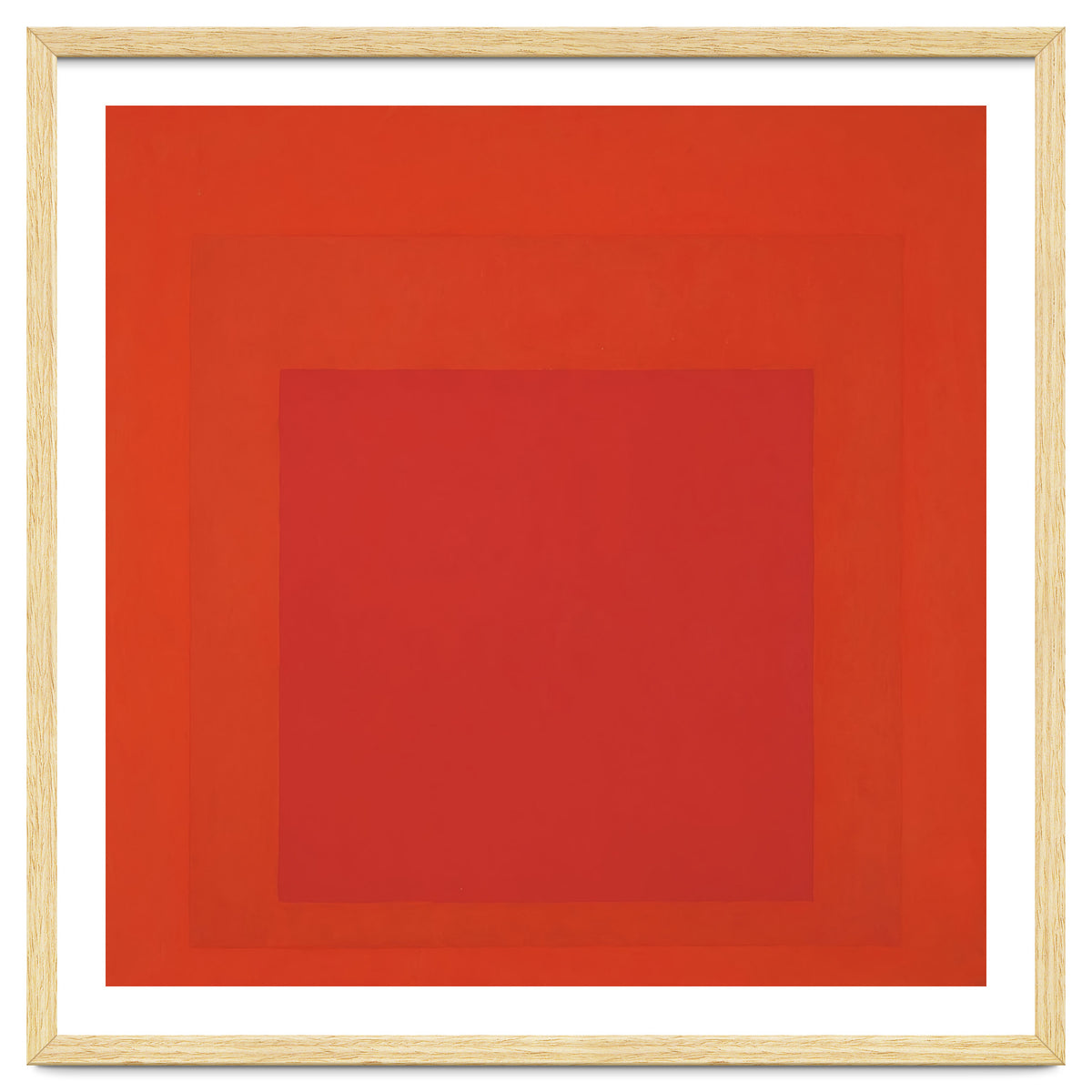 JOSEF ALBERS - HOMAGE TO THE SQUARE RED