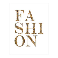 Fashion, Leopard Print Letters, Modern Chic decor (Print Only)