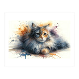 Whimsical Kitten Splash (Print Only) thumbnail