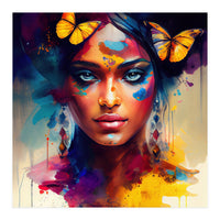 Butterfly Crown Hindu Portrait (Print Only)
