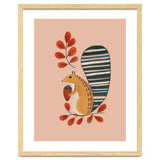 Squirrel In A Pink Autumn thumbnail