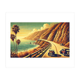 Vintage Coastal Road Journey Poster (Print Only) thumbnail