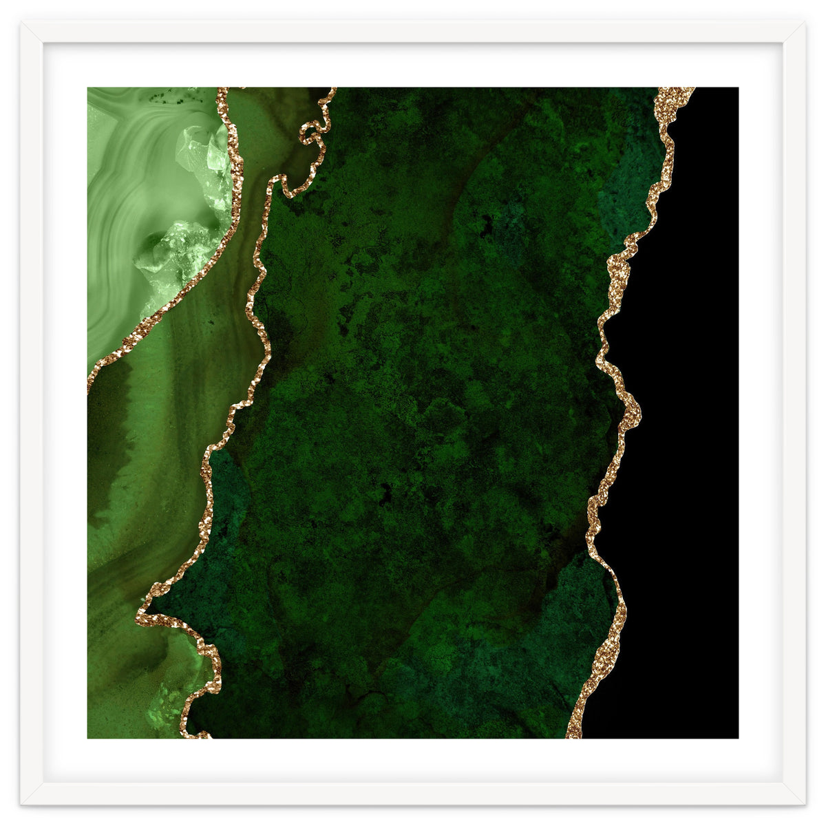 Green & Gold Agate Texture 15