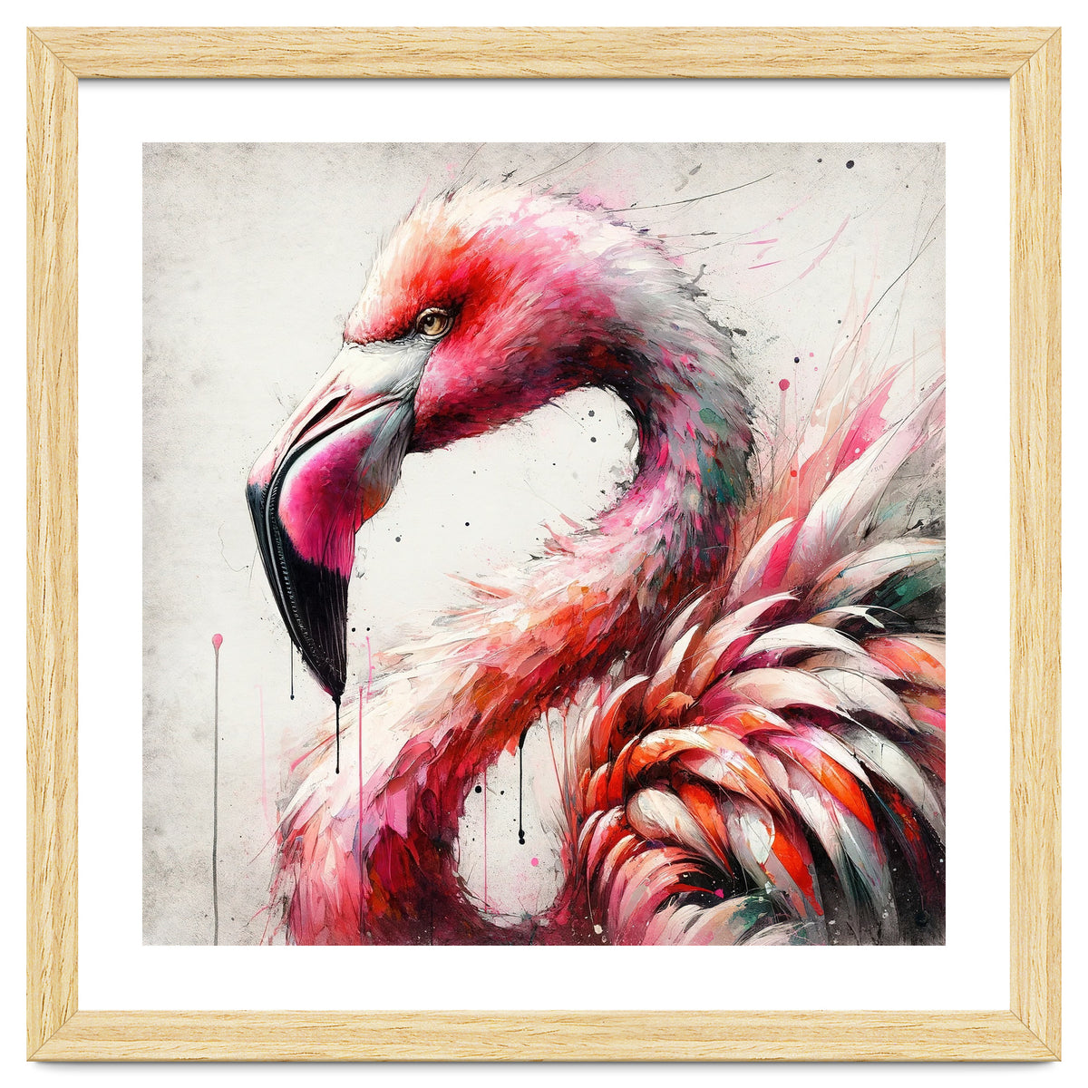 Watercolor Flamingo