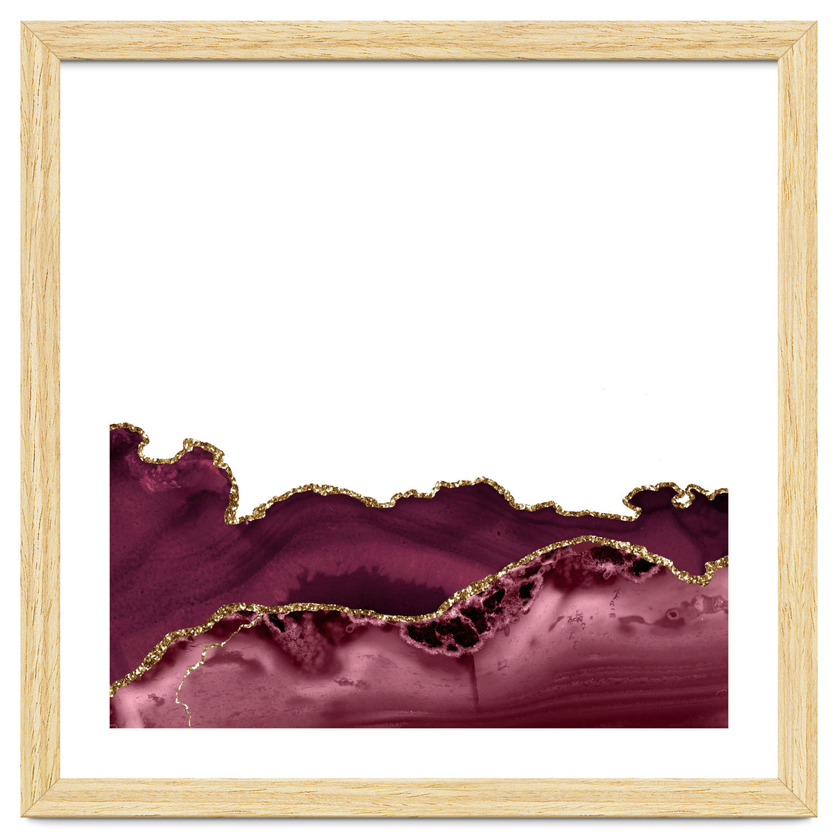 Burgundy & Gold Agate Texture 30