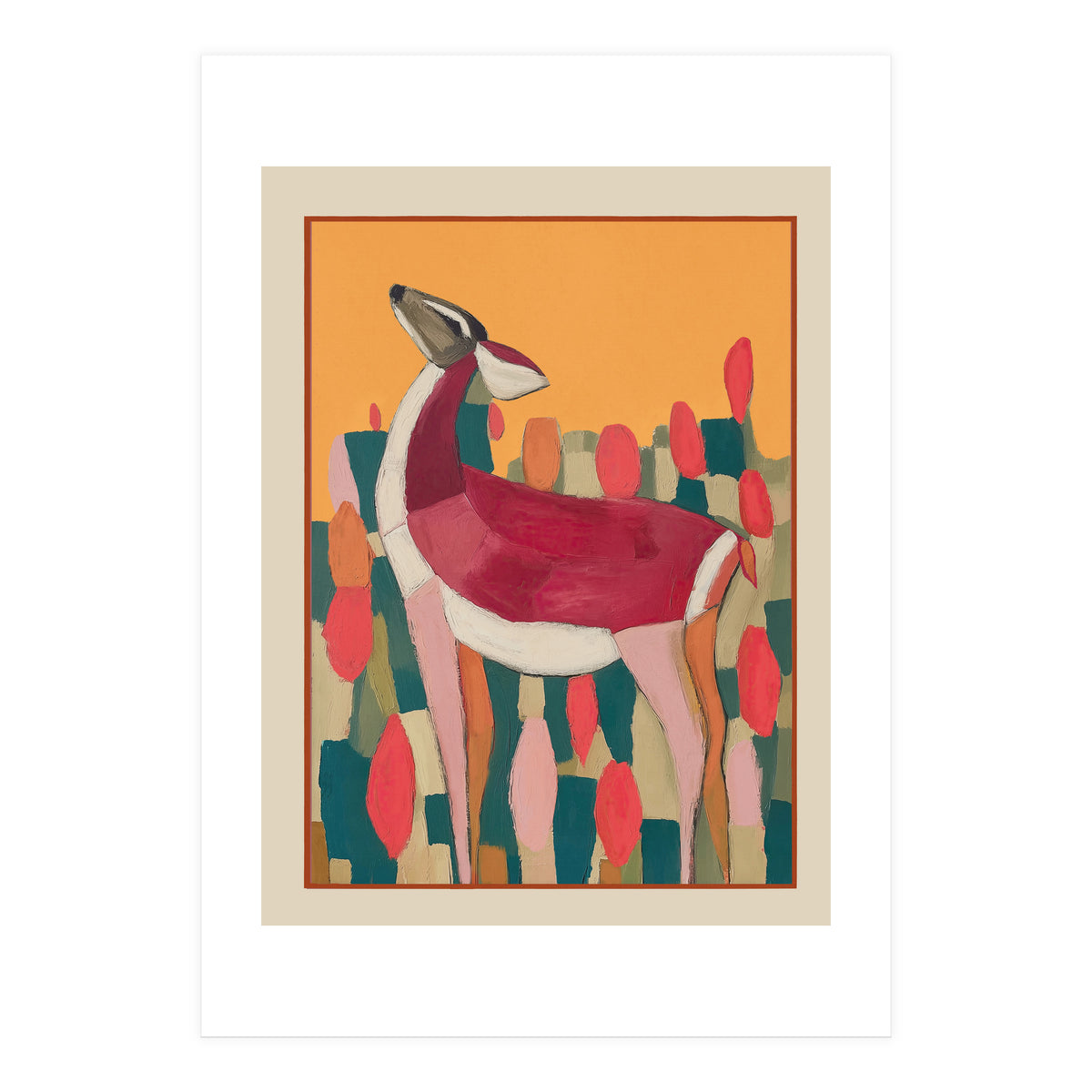 Crimson Deer (Print Only)