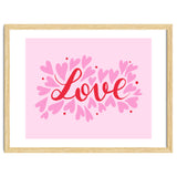 Love hearts - pink and red thumbnail