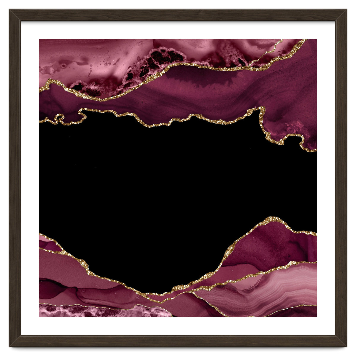 Burgundy & Gold Agate Texture 18